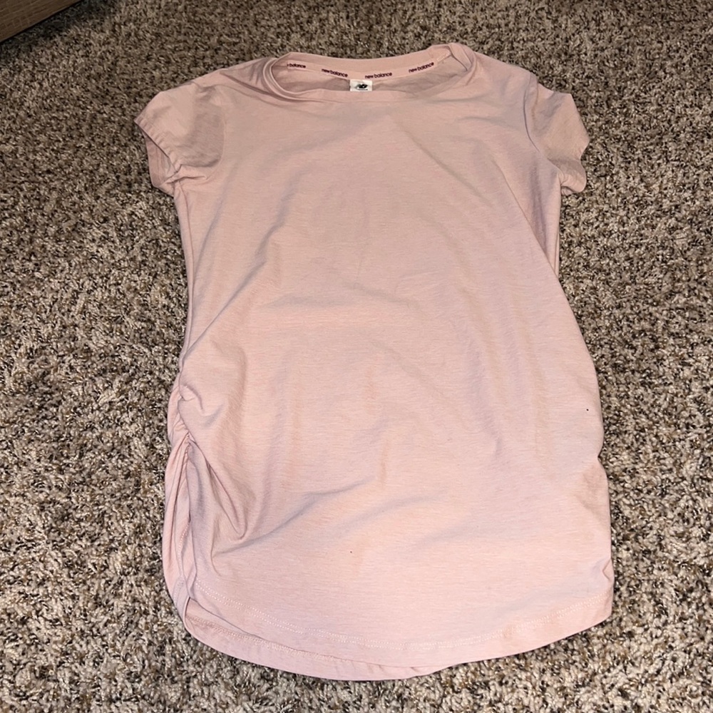 Light Pink New Balance Short Sleeve